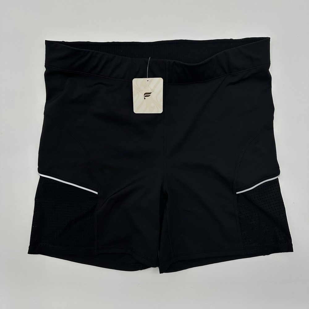 FABLETICS Stride 9 High-Waisted Shorts Womens Size‎ XXL/1X/14-16 Black NWT New
